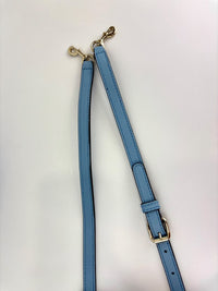 Microguccissima Leather Mini Dome Crossbody in Light Blue