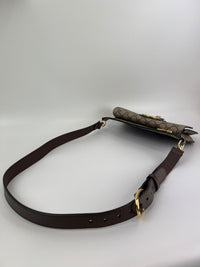 GG Supreme Monogram Textured Dollar Calfskin Blondie Belt Bag Beige Ebony New Acero