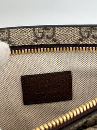 GG Supreme Monogram Textured Dollar Calfskin Blondie Belt Bag Beige Ebony New Acero