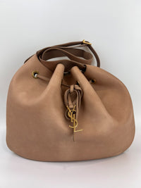 Paris VII Leather Medium Hobo in Beige