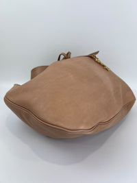 Paris VII Leather Medium Hobo in Beige