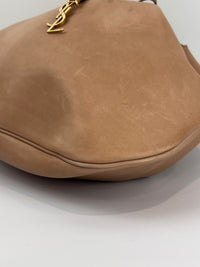 Paris VII Leather Medium Hobo in Beige