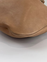 Paris VII Leather Medium Hobo in Beige