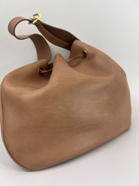 Paris VII Leather Medium Hobo in Beige