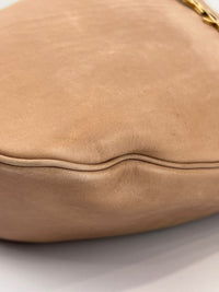 Paris VII Leather Medium Hobo in Beige