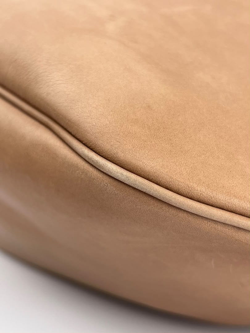 Paris VII Leather Medium Hobo in Beige