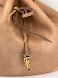Paris VII Leather Medium Hobo in Beige