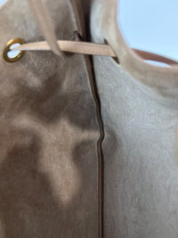 Paris VII Leather Medium Hobo in Beige
