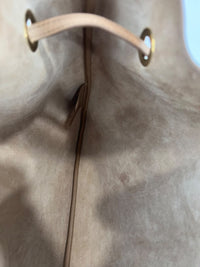 Paris VII Leather Medium Hobo in Beige