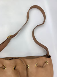 Paris VII Leather Medium Hobo in Beige