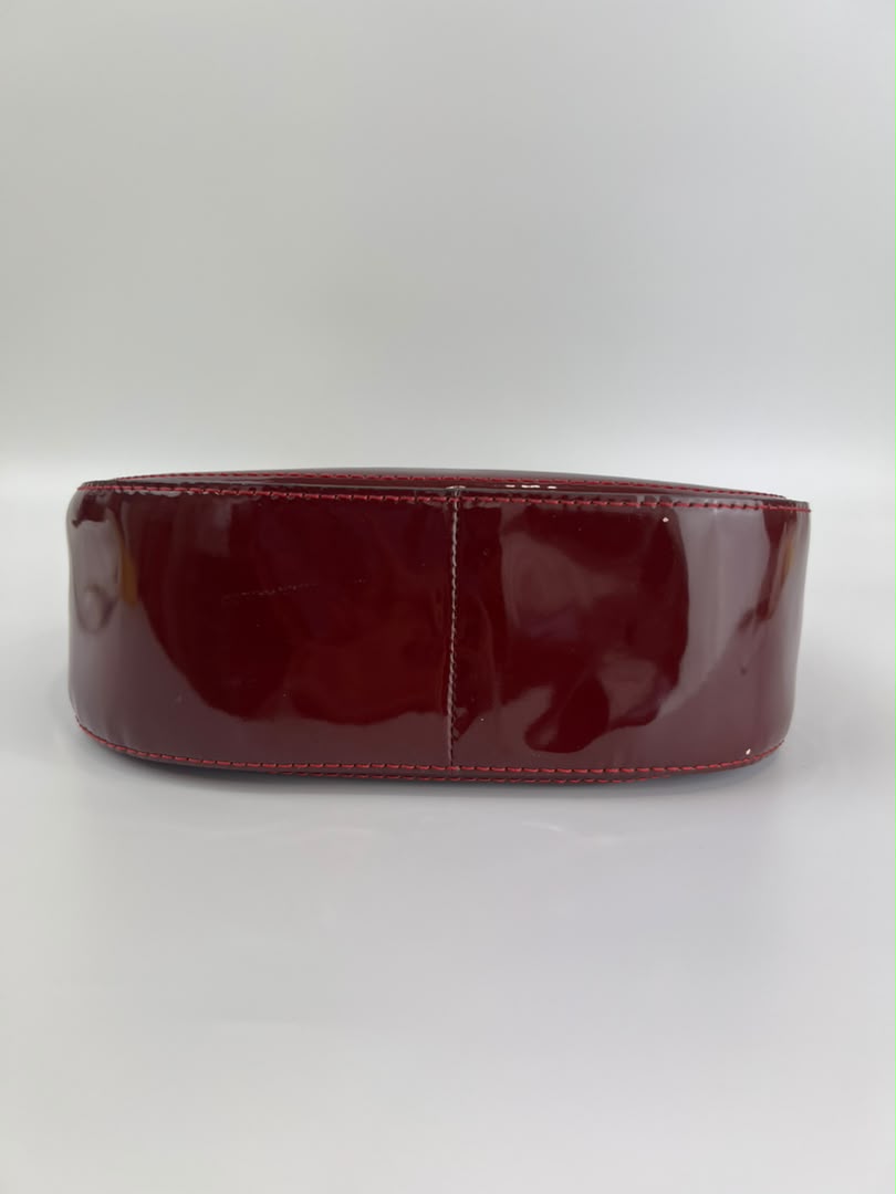 21244 Red Patent Willis Top Handle Bag