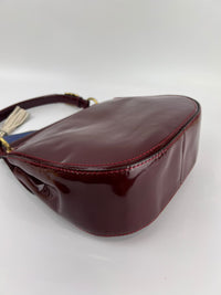 21244 Red Patent Willis Top Handle Bag