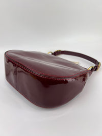 21244 Red Patent Willis Top Handle Bag