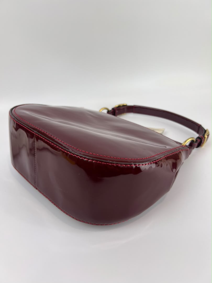 21244 Red Patent Willis Top Handle Bag