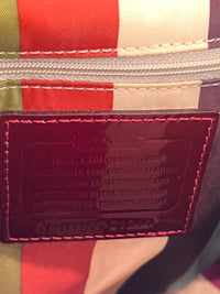 21244 Red Patent Willis Top Handle Bag