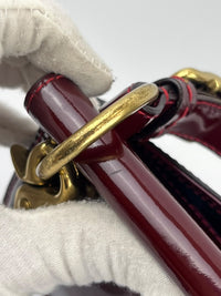 21244 Red Patent Willis Top Handle Bag