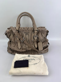 BN1336 Juta Nappa Gaufre 2 Way Zipped Tote