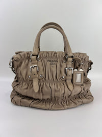 BN1336 Juta Nappa Gaufre 2 Way Zipped Tote
