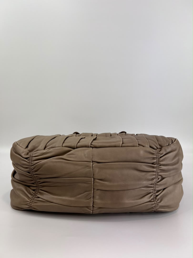 BN1336 Juta Nappa Gaufre 2 Way Zipped Tote