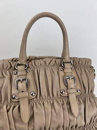 BN1336 Juta Nappa Gaufre 2 Way Zipped Tote