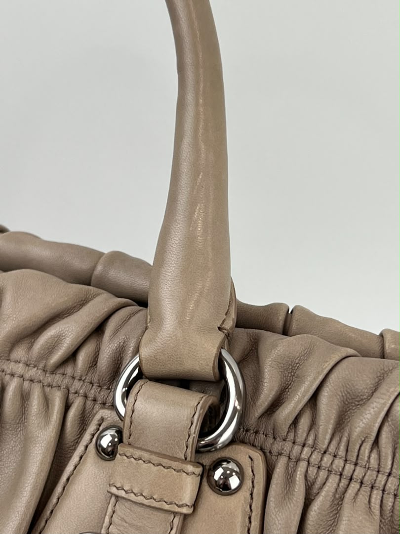 BN1336 Juta Nappa Gaufre 2 Way Zipped Tote