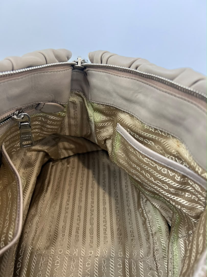 BN1336 Juta Nappa Gaufre 2 Way Zipped Tote