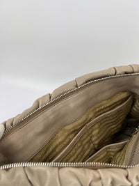 BN1336 Juta Nappa Gaufre 2 Way Zipped Tote