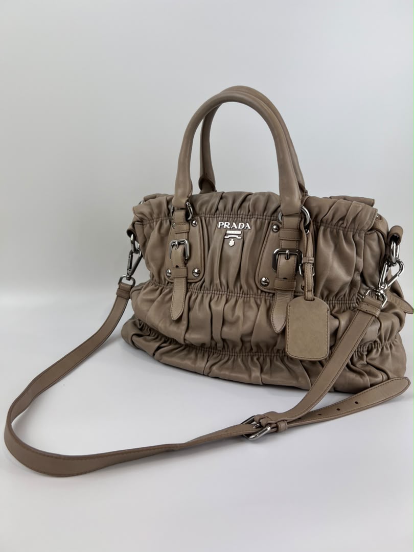 BN1336 Juta Nappa Gaufre 2 Way Zipped Tote