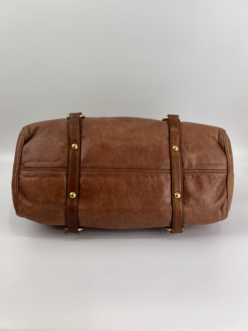 RT0365 Palissandro Vitello Lux Bow Bag