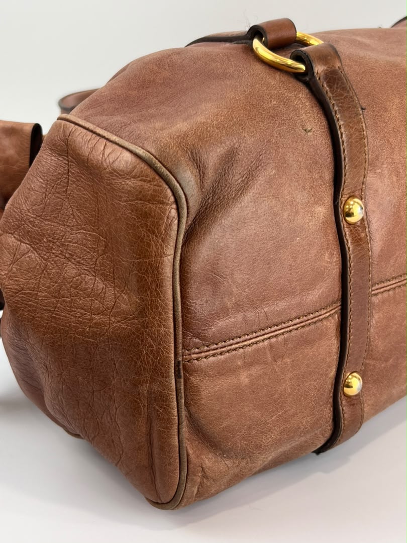 RT0365 Palissandro Vitello Lux Bow Bag