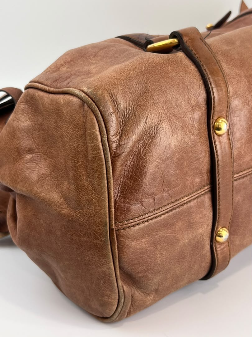 RT0365 Palissandro Vitello Lux Bow Bag