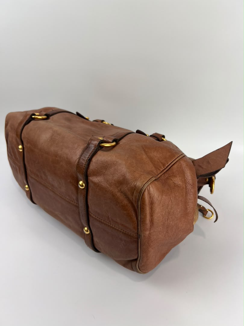 RT0365 Palissandro Vitello Lux Bow Bag