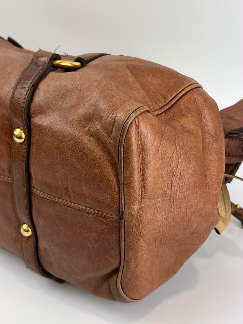 RT0365 Palissandro Vitello Lux Bow Bag