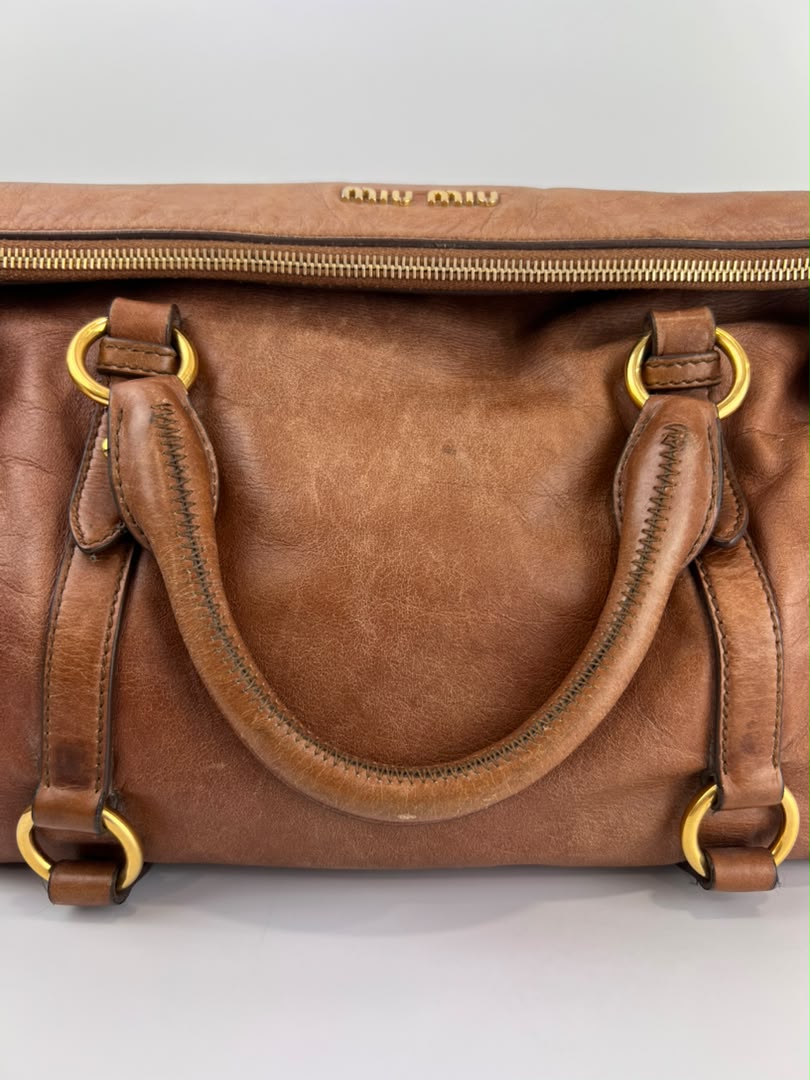 RT0365 Palissandro Vitello Lux Bow Bag