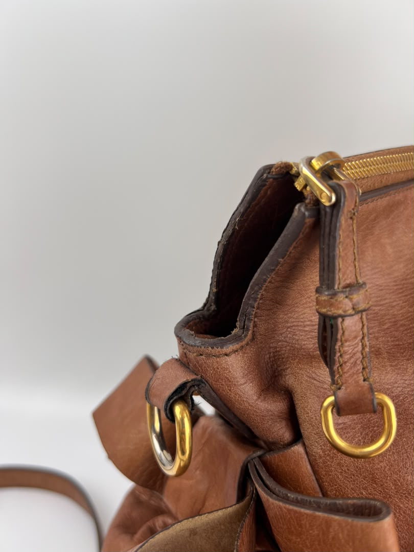 RT0365 Palissandro Vitello Lux Bow Bag