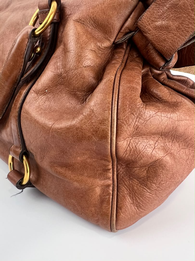 RT0365 Palissandro Vitello Lux Bow Bag