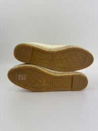 Espadrilles in White Lambskin Size 39