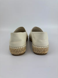 Espadrilles in White Lambskin Size 39