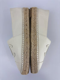 Espadrilles in White Lambskin Size 39