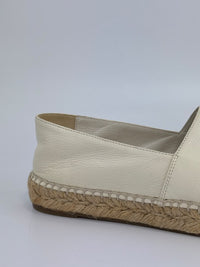 Espadrilles in White Lambskin Size 39