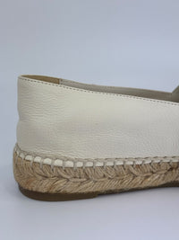 Espadrilles in White Lambskin Size 39