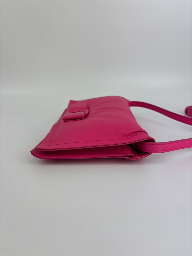 Calfskin Mini Viva Bow Shoulder Bag in Pink