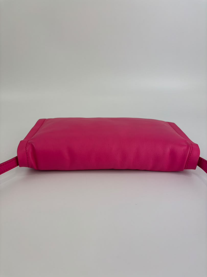 Calfskin Mini Viva Bow Shoulder Bag in Pink