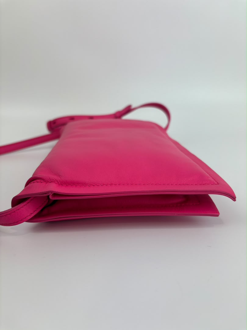 Calfskin Mini Viva Bow Shoulder Bag in Pink