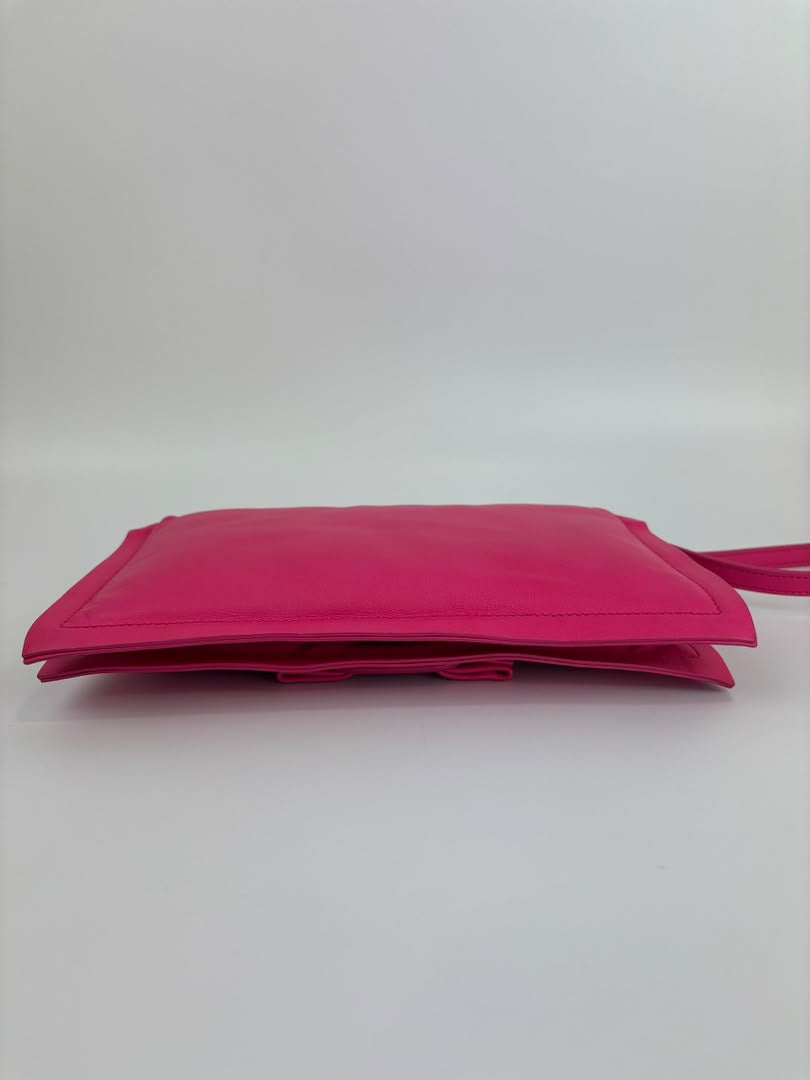 Calfskin Mini Viva Bow Shoulder Bag in Pink