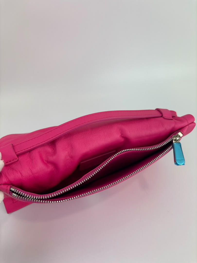 Calfskin Mini Viva Bow Shoulder Bag in Pink