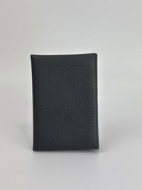 Calvi Duo Card Holder Chevre Mysore Gris Misty / Noir