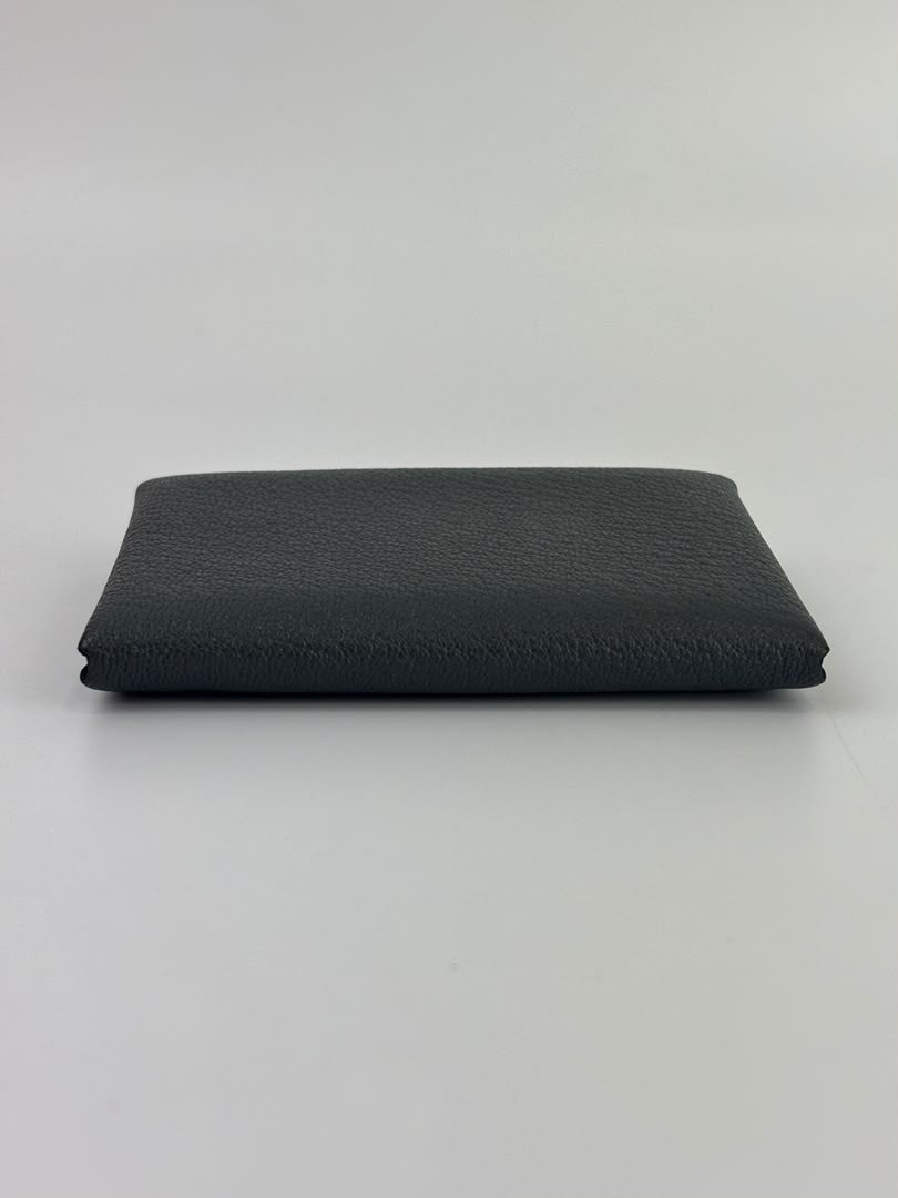 Calvi Duo Card Holder Chevre Mysore Gris Misty / Noir