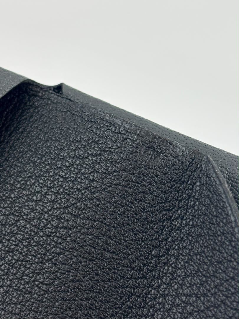 Calvi Duo Card Holder Chevre Mysore Gris Misty / Noir