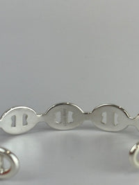 Medium Model Chaîne d'Ancre Enchaînée Bracelet Silver Size SH